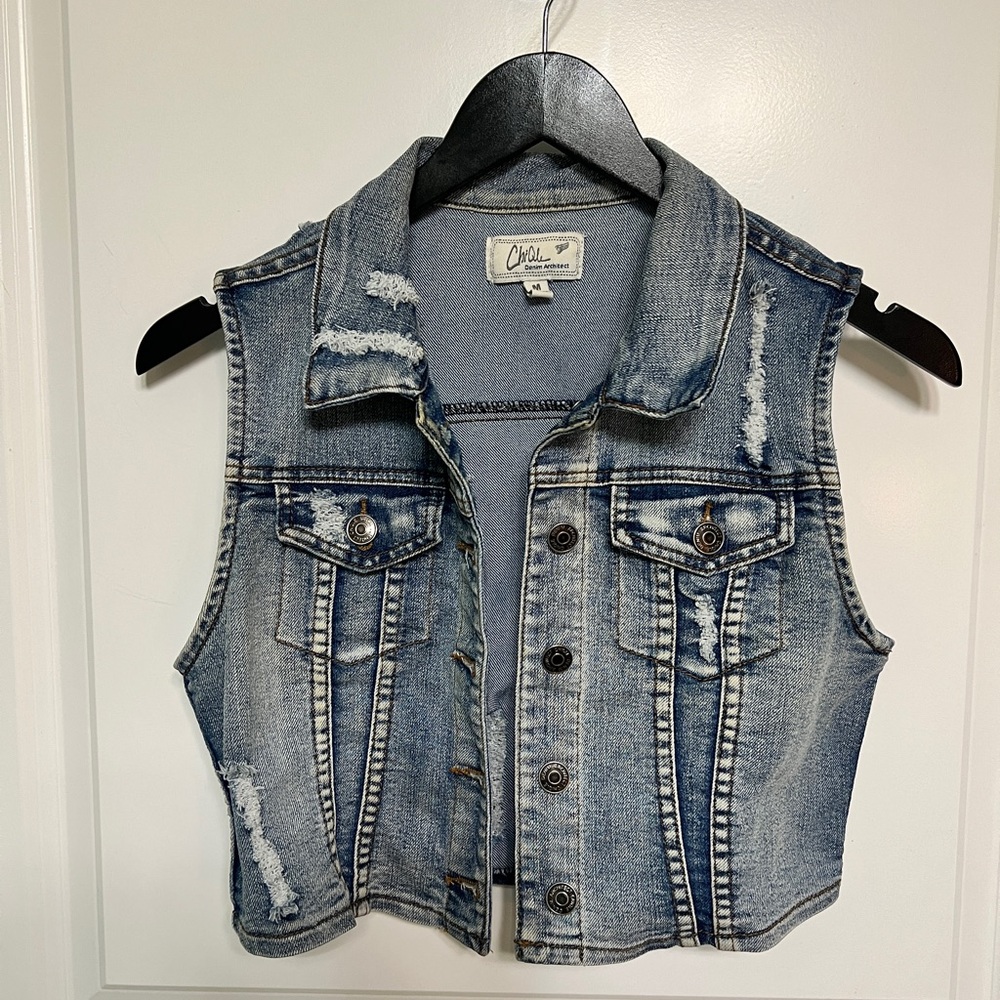 Mini jean vest size M (juniors)
